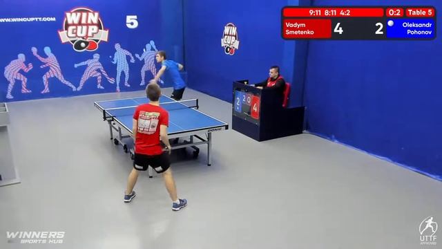 12:30 Vadym Smetenko 2-3 Oleksandr Pohonov South 2 WIN CUP 15.11.2022 WINCUP | TABLE TENNIS смотреть онлайн