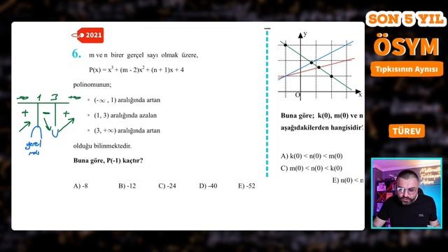 TÜREV ÖSYM ÇIKMIŞ SORULAR | Son 5 Yılın Tıpkısının Aynısı | PDF | #türev смотреть онлайн