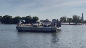 Паромная переправа через Оку в Дединово 🚘