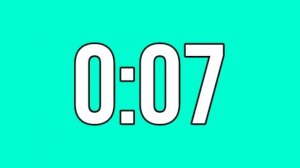 15 SECONDS COUNTDOWN TIMER WITH GREEN SCREEN BACKGROUND