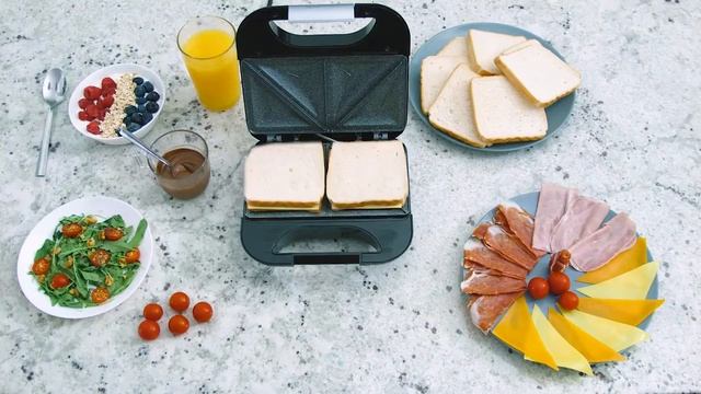 Бутербродница CECOTEC Rock'nToast Fifty-Fifty #cecotec #бутербродница #сэндвич