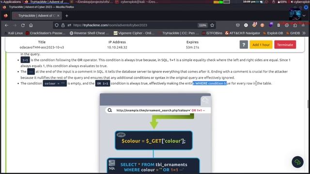 #10. Advent Of Cyber 2023 - TryHackMe | SQL Injection смотреть онлайн