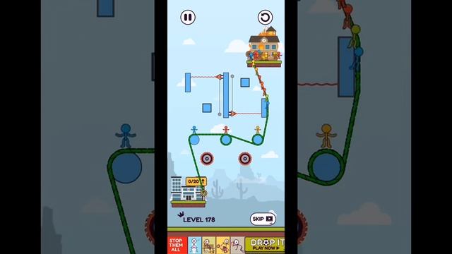Rope Puzzle Stickman Rescue Level 176,177,178,179,180 Gameplay WalkThrough | Fazie Gamer смотреть онлайн