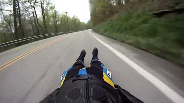 Street Luge Crash At 68 Mph!