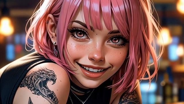 Cyber Metal & Violin Solo - The Girl With Pink Hair in The Cyber World 🧬🎻 смотреть онлайн