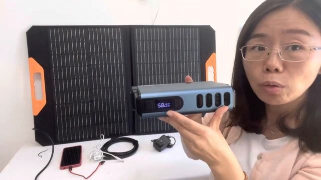 This portable solar generator with smart design, 150W power, has DC12V, DC5V and AC220V outputs. смотреть онлайн
