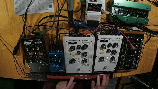 Strymon Cloudburst  ~  ContinuuMini  Moog With 3x Boss EV 30 Expression Pedals
