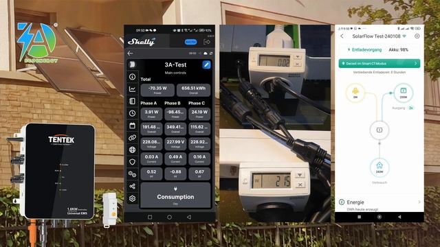 Hoymiles HMS-800W-2T: Nulleinspeisung Mit Zendure-Solarflow- Und Tentek-Steuergerät