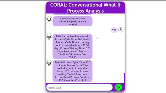 CORAL: Conversational What-If Process Analysis смотреть онлайн