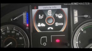 How to check electronic,oil level on the Daf Euro 6.