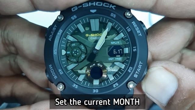 How To Setting Time G-SHOCK GA-2000 Digital Watch