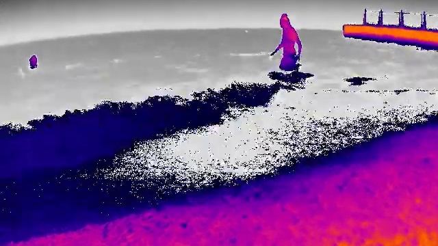 This is a thermal video of people in sea смотреть онлайн