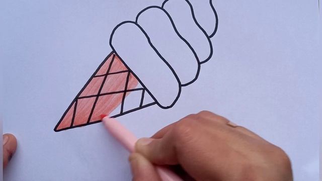 Bolalar uchun muzqaymoq rasm chizish / Рисование мороженого для детей / Drawing ice cream for kids смотреть онлайн