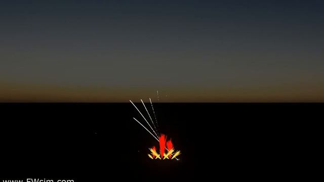 Synchronised Fireworks made using FWsim смотреть онлайн