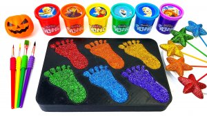 Для самых маленьких познавательные мультики. Игрушки. Звездочки.  Слаймы. Учим цвета