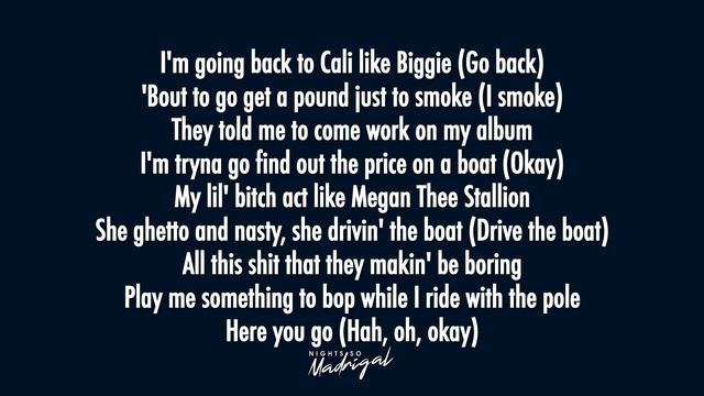 DaBaby - BOP (Lyrics )