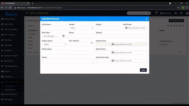 Online Manage Our Hospital Birth & Death Record смотреть онлайн