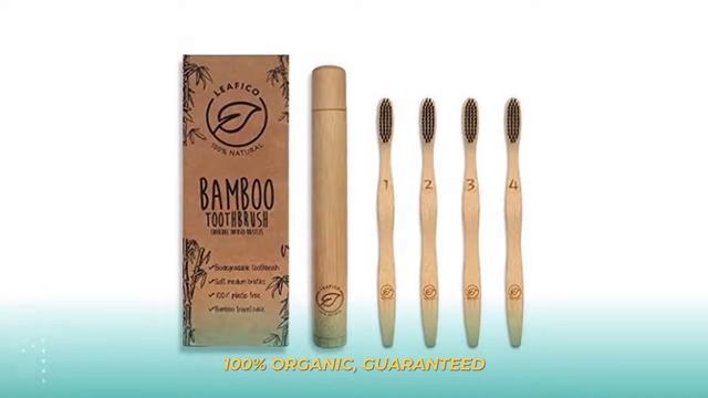 Greenzla Bamboo Toothbrush (4 Pack) with Charcoal Dental Floss смотреть онлайн