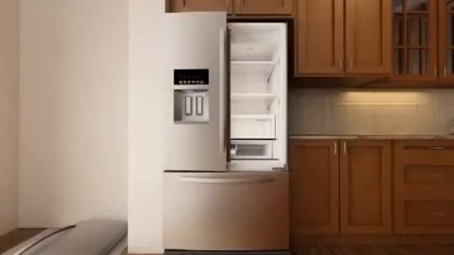 Removing the Doors on a French Door Refrigerator with Exterior Dispenser смотреть онлайн