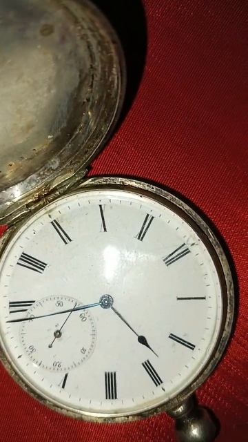 Антикварные серебряные карманные часы Bautte Geneve. Швейцария смотреть онлайн