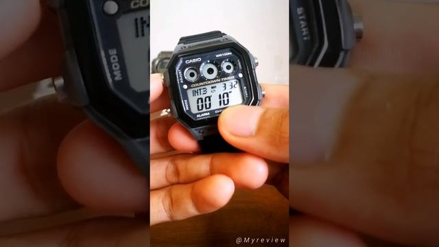 #7 CASIO AE-1300WH (CARA SETUP TIMER, INTERVAL TIMER, STOPWATCH, WORLD TIME, & ALARM)  BAHASA MELAY
