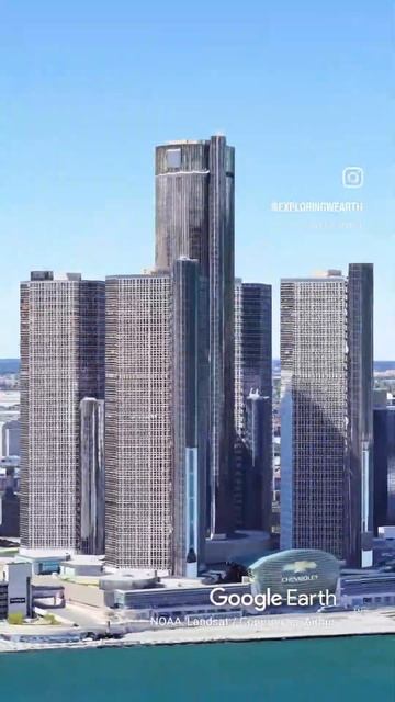 📍GM Renaissance Center #detroit #michigan #usa #travel #gm #gmc #chevrolet #chevy #buick #cadillac