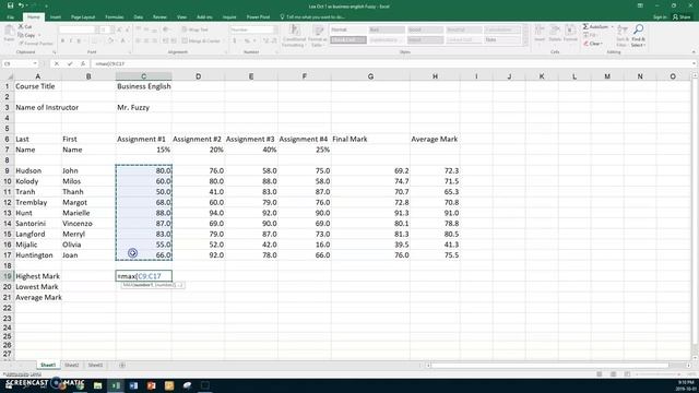 Business English Mr. Fuzzy #8 Excel PC смотреть онлайн
