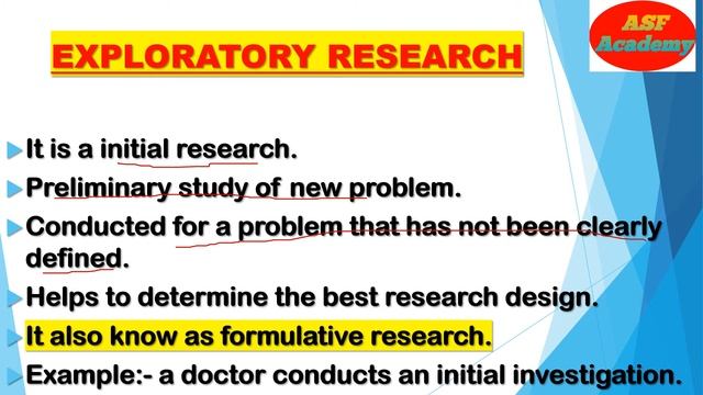 Types Of Research || Exploratory & Descriptive Research || Business Research Methods || ASF Academy смотреть онлайн