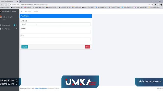 Umka Smart Home Akıllı Apart Otel Otomasyon Sistemi Web Arayüzü Kullanımı смотреть онлайн