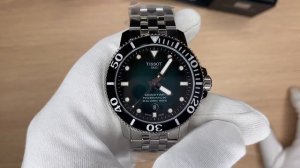 Xship.vn: New Tissot Seastar Powermatic 80 Green Dial T120.407.11.091.01