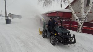 Работа снегоротора.