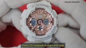 Casio G-Shock GMA-S120 setting instructions