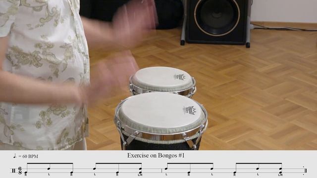 Bongos Exercise #1 To Improve Hand Coordination From Maestro Giovanni Hidalgo