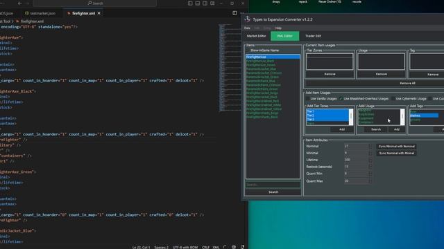 Types To Expansion Market Converter - XML Edit - Trader Edit