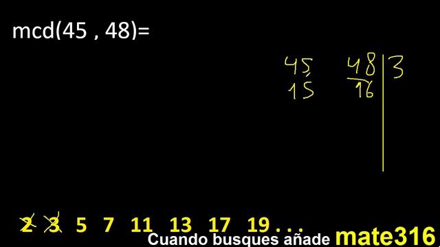 mcd 45 y 48 , maximo comun divisor , como se halla , ejemplos смотреть онлайн