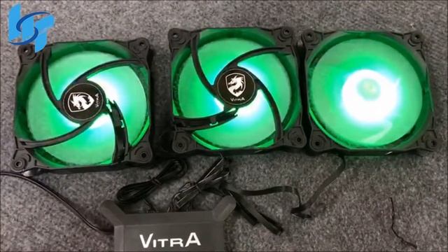 review Bộ 3 Quạt - Fan case Vitra RAINBOW RGB và bộ hub điều khiển đa chế độ LED смотреть онлайн