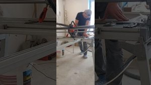 Запил керамогранита под 45 на станке шиджинг для ниш в ванной комнате. Муром 33.