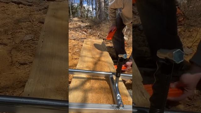 Chainsaw milling is not easy ! #milling смотреть онлайн