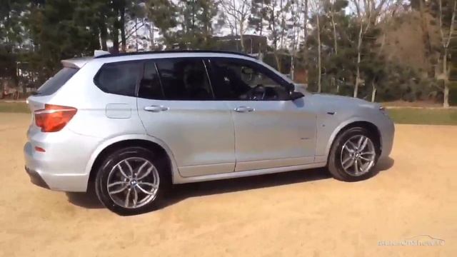 BMW X3 XDRIVE20D M SPORT SILVER 2016 смотреть онлайн