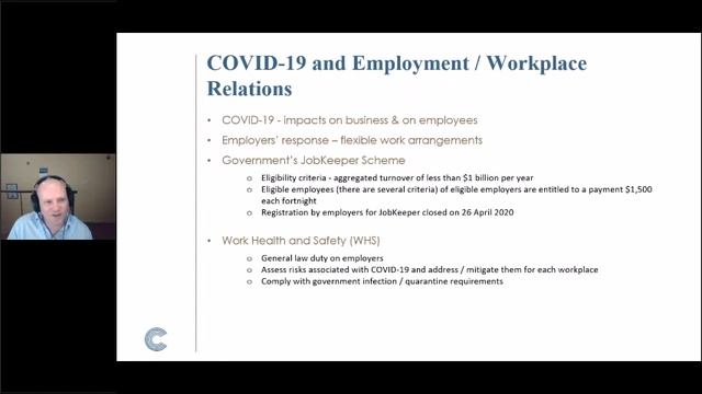 Webinar On COVID 19: Navigating Key Legal & Business Issues - 07 May 2020
