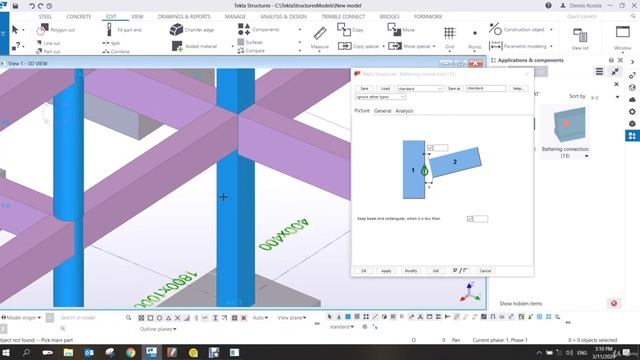 4.Tekla Structure Basic Training for Concrete and Steel 48 смотреть онлайн