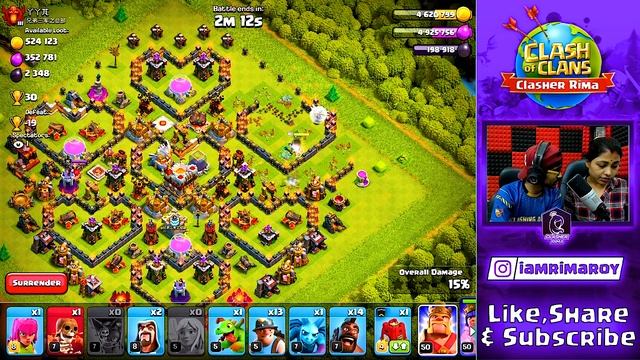 Angry Rima In COC.... Clash of Clans.... смотреть онлайн