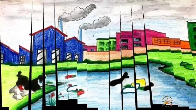 Pollution drawing | pollution drawing easy | pollution drawing pictures | Stop pollution poster |P- смотреть онлайн