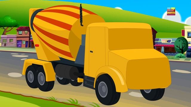 Cement Mixer Truck | Formation Video For Kids And Babies