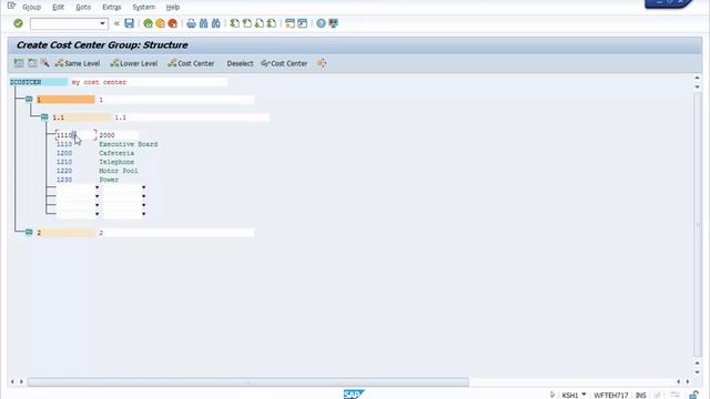 SAP CO Master Data: Cost Center Group KSH1 KSH2 KSH3 группа МВЗ смотреть онлайн