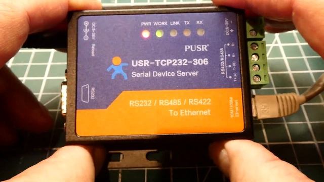 Getting Started With RS232 to Ethernet Conversion / USR-TCP232-306 смотреть онлайн