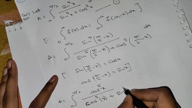 16) Evaluate 0 to π/2 sin⁵x/sin⁵x+cos⁵x dx || Definite Integration || 2023 Regular TS смотреть онлайн