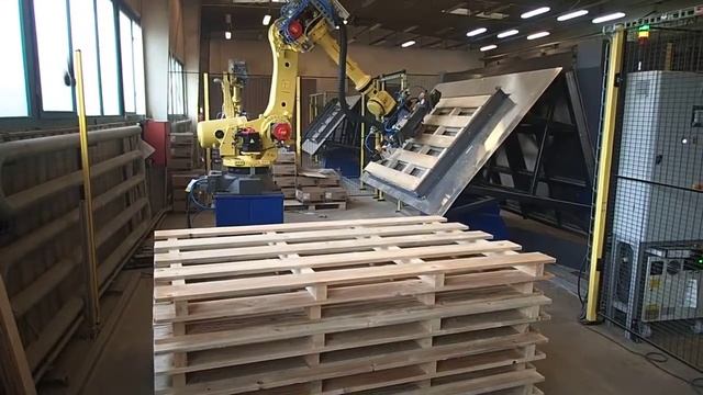 Роботизированный комплекс для сборки паллет смотреть онлайн