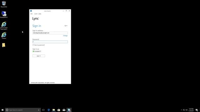 Skype for Business Initial Login смотреть онлайн