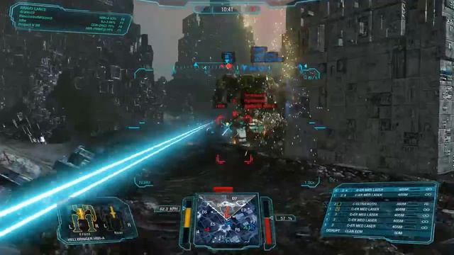 MechWarrior Online : HBR-P 'Hellback' (1x UAC20, 6x ERML, 1x ECM) смотреть онлайн